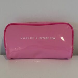 MORPHE X JEFFREE STAR Barbie pink make up case cosmetic bag top zipper